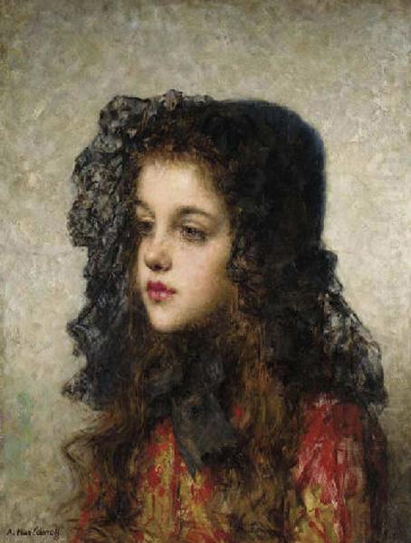 Little Girl with Veil, Alexei Harlamov